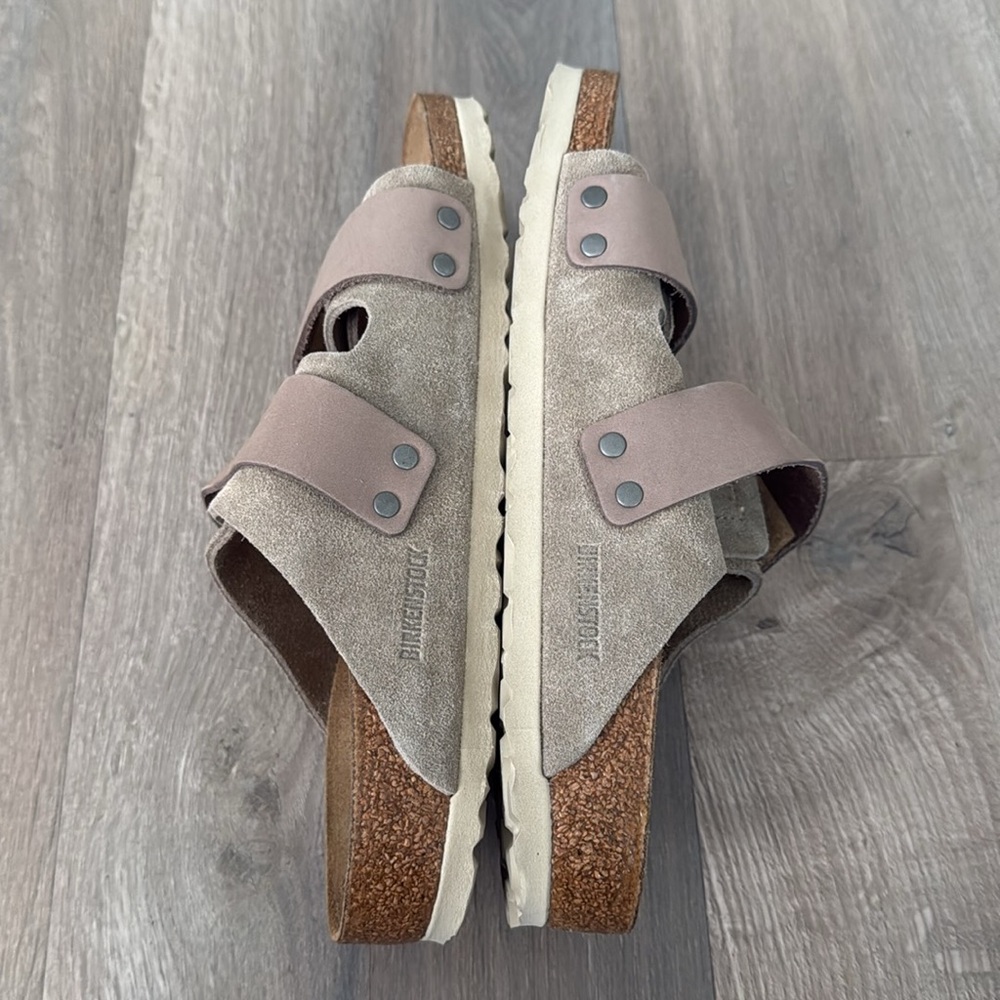 Birkenstock Uji Nubuck-Suede Leather - Taupe - Picture 10 of 11